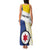 Personalised British Leeward Islands Family Matching Tank Maxi Dress and Hawaiian Shirt Tropical Flower Grunge Style