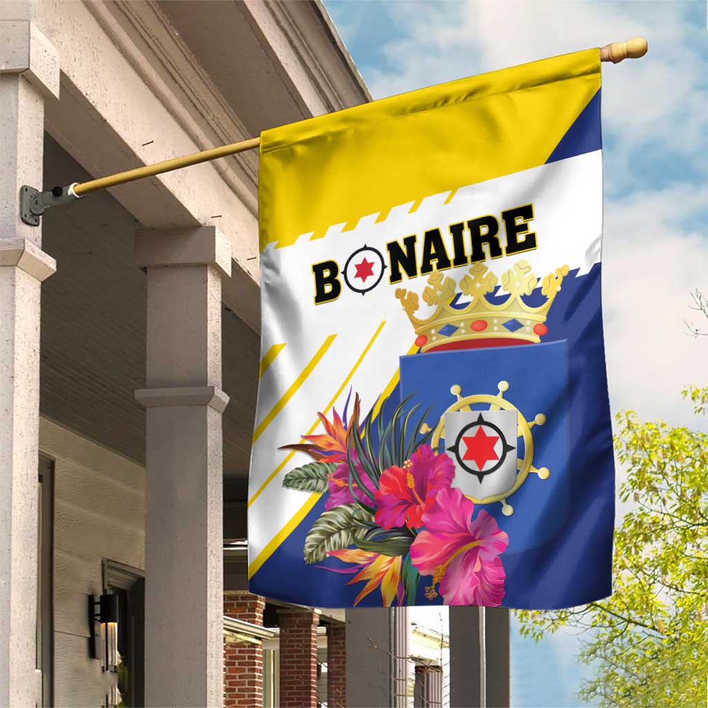 British Leeward Islands Garden Flag Tropical Flower Grunge Style