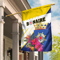 British Leeward Islands Garden Flag Tropical Flower Grunge Style