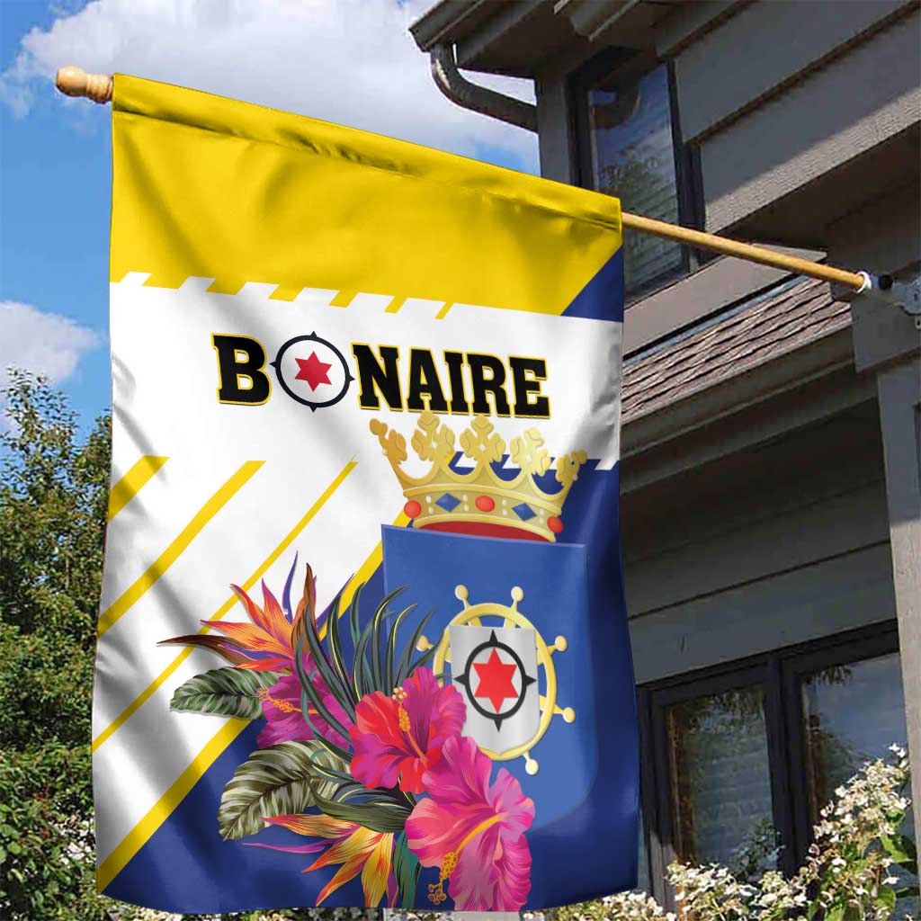 British Leeward Islands Garden Flag Tropical Flower Grunge Style