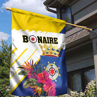 British Leeward Islands Garden Flag Tropical Flower Grunge Style