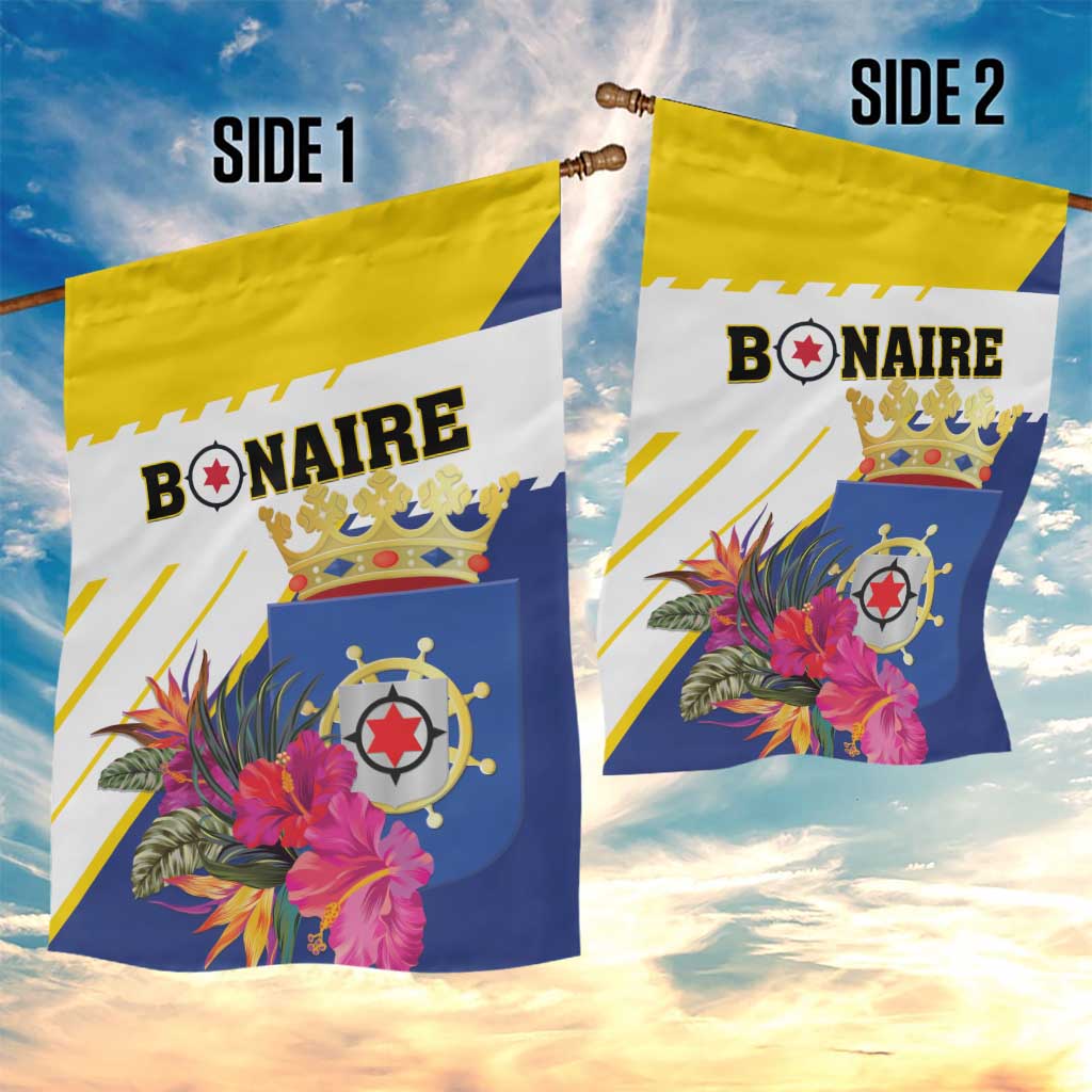 British Leeward Islands Garden Flag Tropical Flower Grunge Style