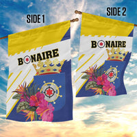 British Leeward Islands Garden Flag Tropical Flower Grunge Style