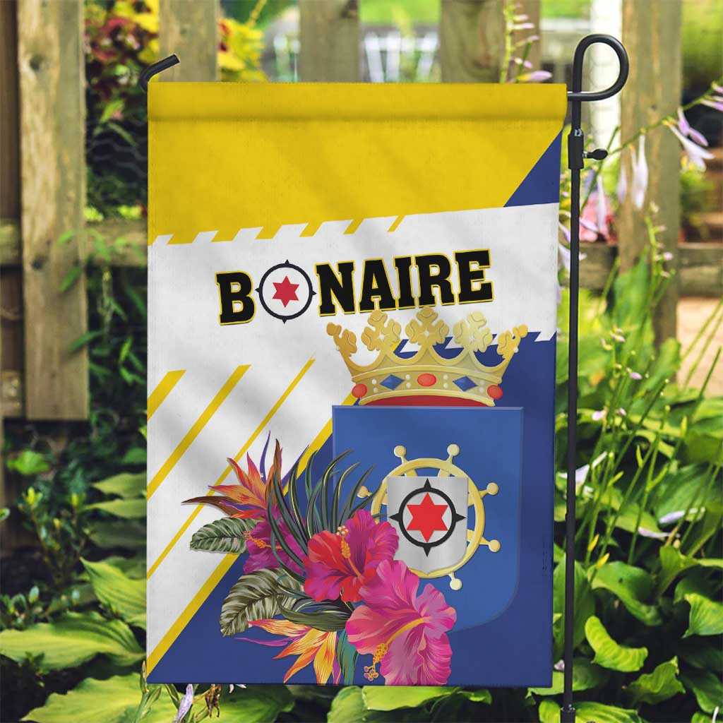 British Leeward Islands Garden Flag Tropical Flower Grunge Style