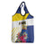 British Leeward Islands Grocery Bag Tropical Flower Grunge Style