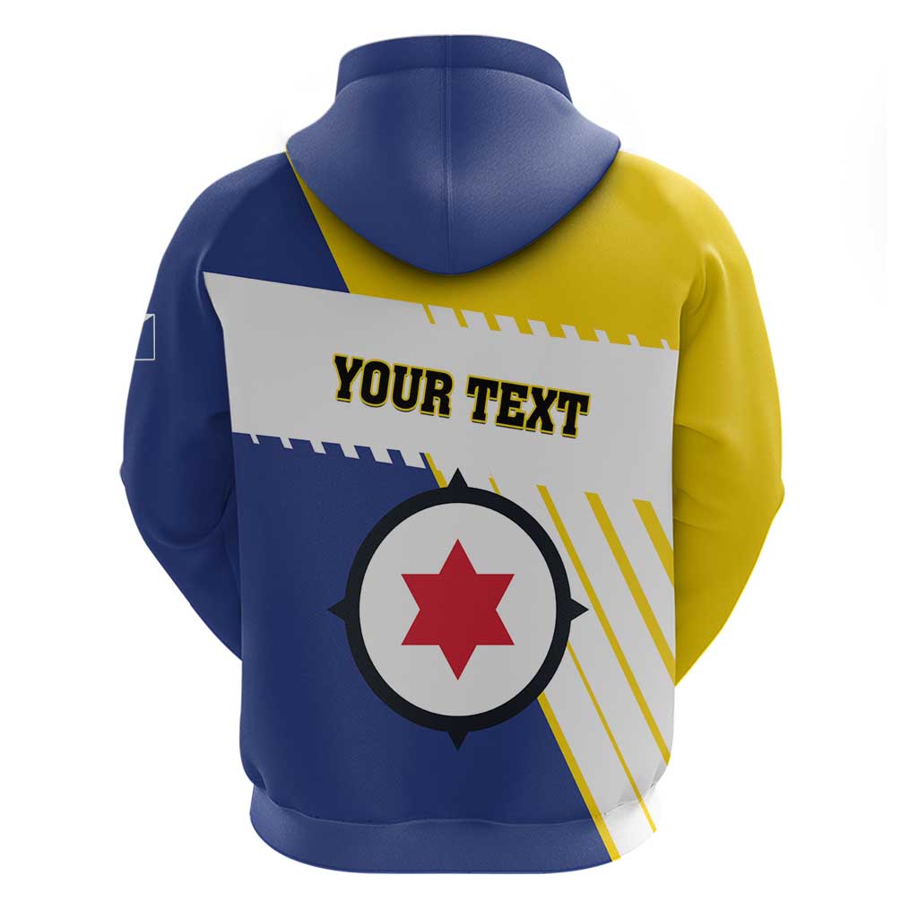 Personalised British Leeward Islands Hoodie Tropical Flower Grunge Style