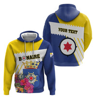 Personalised British Leeward Islands Hoodie Tropical Flower Grunge Style