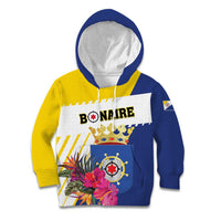 Personalised British Leeward Islands Kid Hoodie Tropical Flower Grunge Style