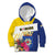Personalised British Leeward Islands Kid Hoodie Tropical Flower Grunge Style