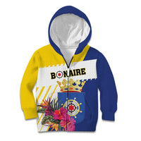 Personalised British Leeward Islands Kid Hoodie Tropical Flower Grunge Style