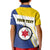 Personalised British Leeward Islands Kid Polo Shirt Tropical Flower Grunge Style