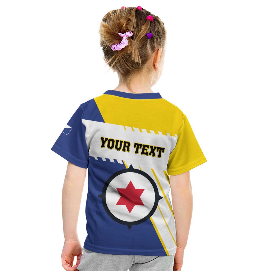 Personalised British Leeward Islands Kid T Shirt Tropical Flower Grunge Style