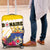 British Leeward Islands Luggage Cover Tropical Flower Grunge Style