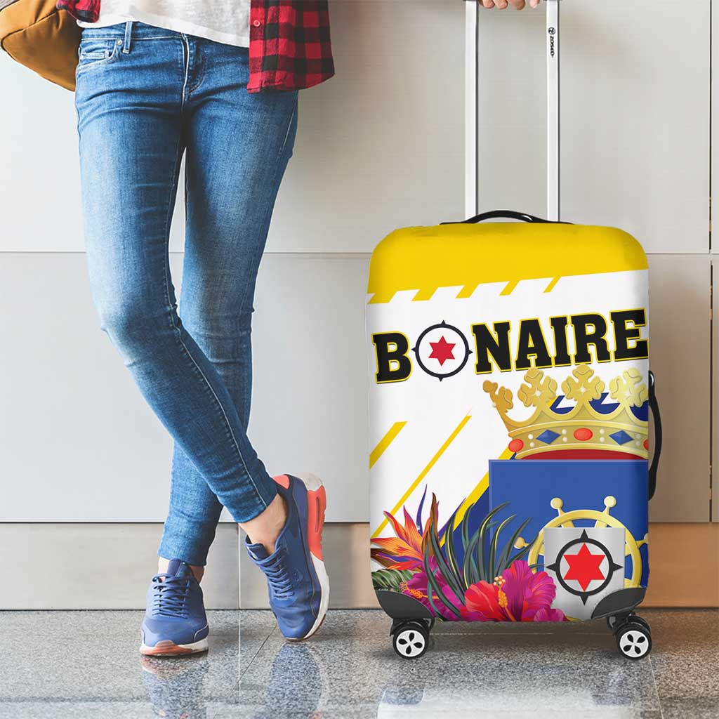 British Leeward Islands Luggage Cover Tropical Flower Grunge Style