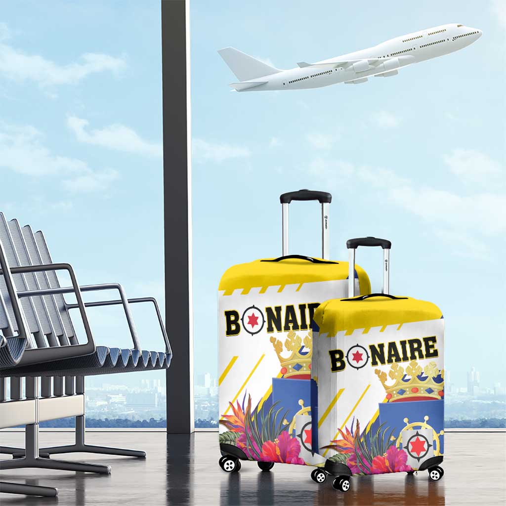 British Leeward Islands Luggage Cover Tropical Flower Grunge Style