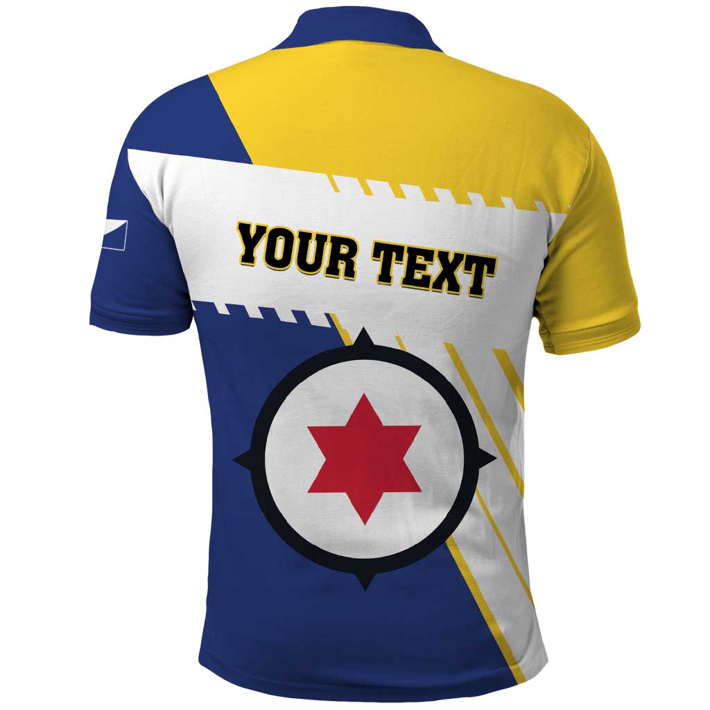 Personalised British Leeward Islands Polo Shirt Tropical Flower Grunge Style