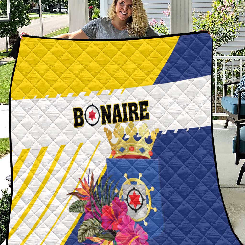 British Leeward Islands Quilt Tropical Flower Grunge Style