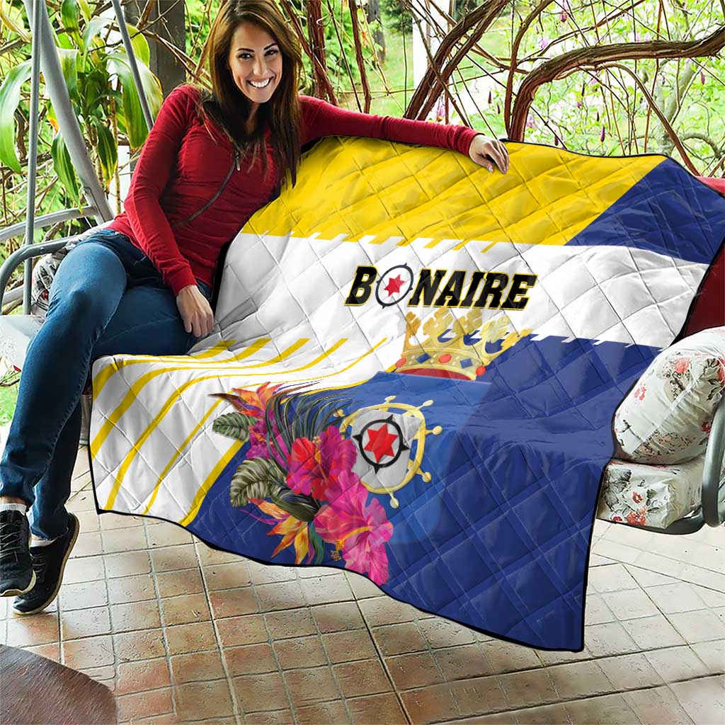 British Leeward Islands Quilt Tropical Flower Grunge Style