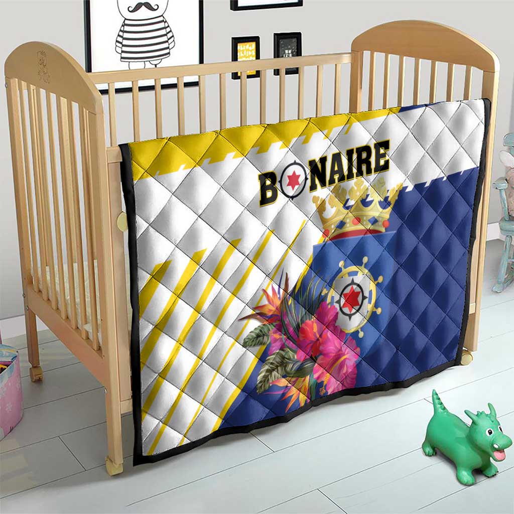 British Leeward Islands Quilt Tropical Flower Grunge Style