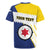 Personalised British Leeward Islands Rugby Jersey Tropical Flower Grunge Style