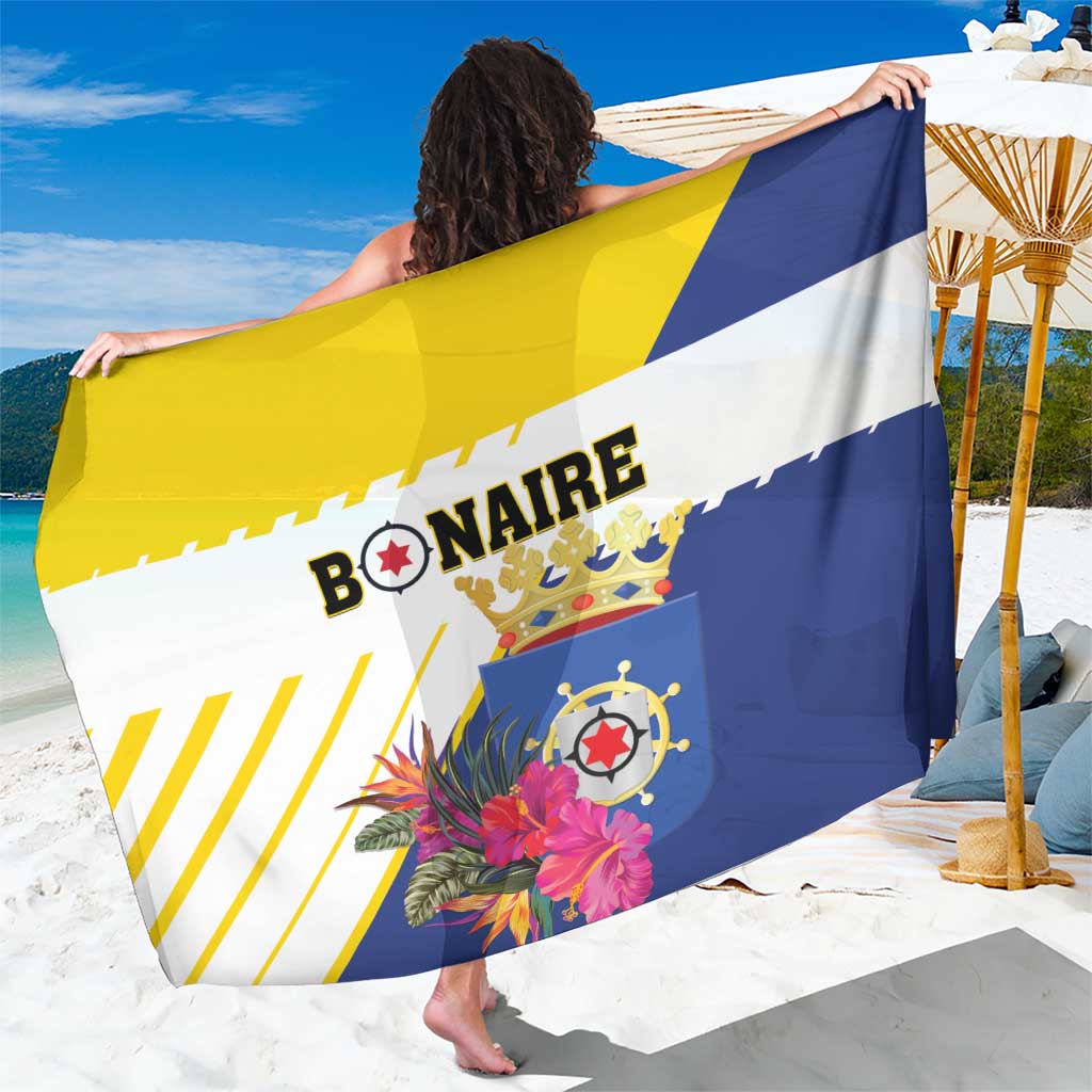 British Leeward Islands Sarong Tropical Flower Grunge Style