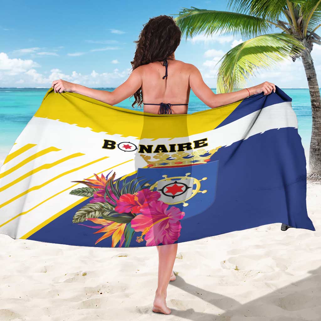 British Leeward Islands Sarong Tropical Flower Grunge Style