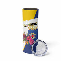 Personalised British Leeward Islands Skinny Tumbler Tropical Flower Grunge Style