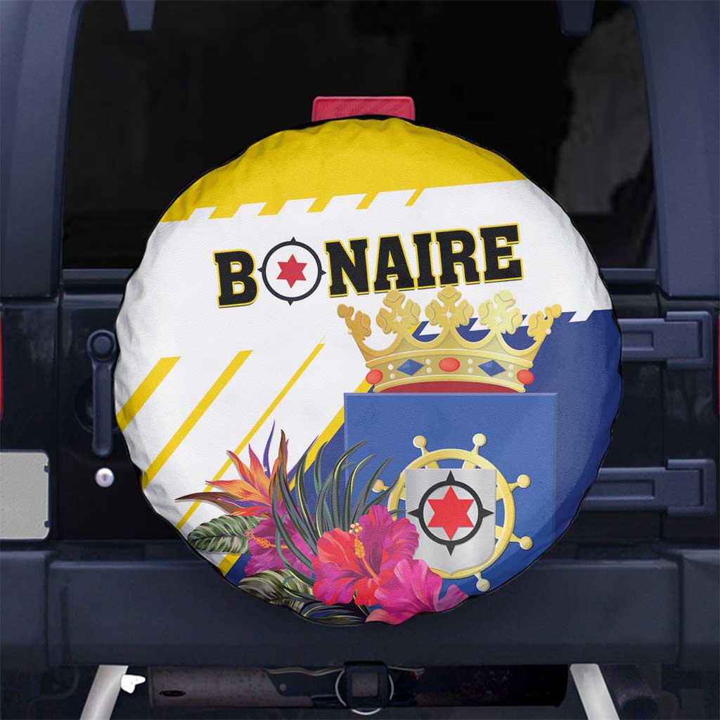 British Leeward Islands Spare Tire Cover Tropical Flower Grunge Style