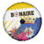 British Leeward Islands Spare Tire Cover Tropical Flower Grunge Style