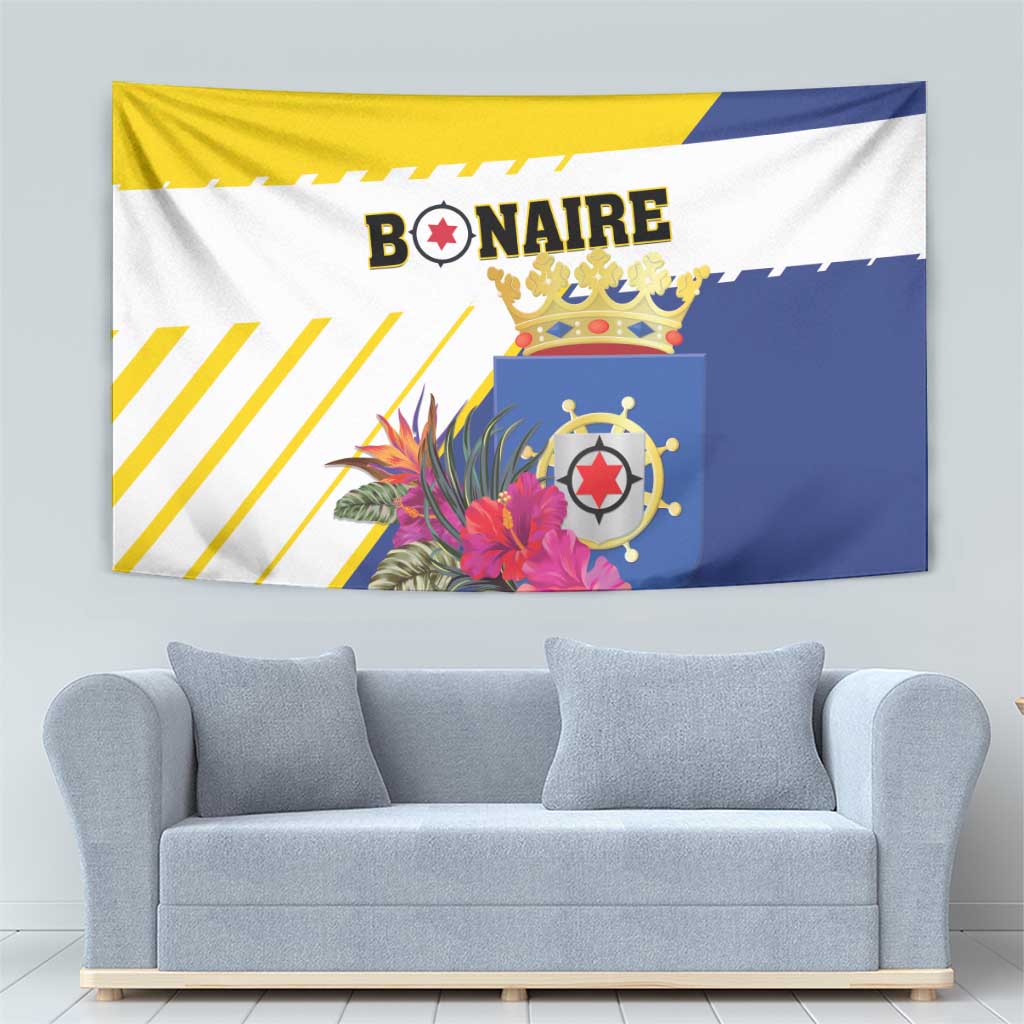 British Leeward Islands Tapestry Tropical Flower Grunge Style