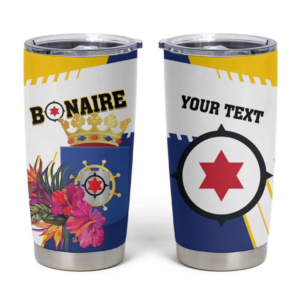 Personalised British Leeward Islands Tumbler Cup Tropical Flower Grunge Style
