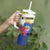Personalised British Leeward Islands Tumbler With Handle Tropical Flower Grunge Style