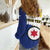 Personalised British Leeward Islands Women Casual Shirt Tropical Flower Grunge Style