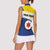 Personalised British Leeward Islands Women Sleeveless Polo Shirt Tropical Flower Grunge Style