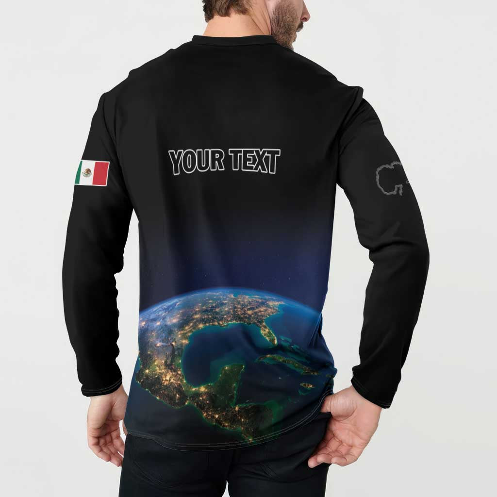 Personalized Gulf Of Mexico Est 1550 Button Sweatshirt Gulf Of Mexico From Space