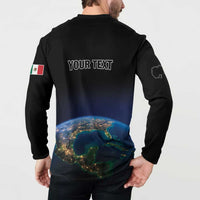 Personalized Gulf Of Mexico Est 1550 Button Sweatshirt Gulf Of Mexico From Space