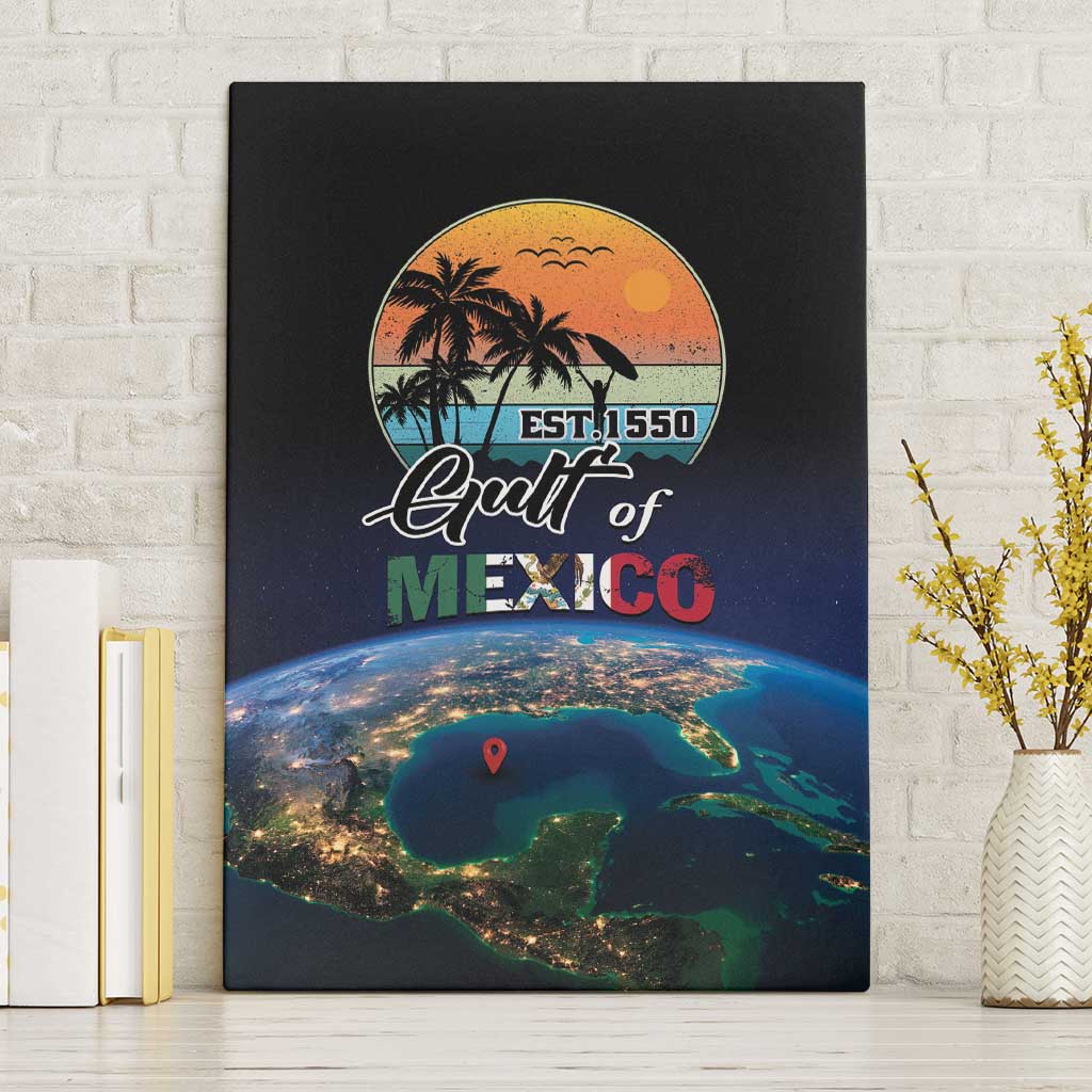 Gulf Of Mexico Est 1550 Canvas Wall Art Gulf Of Mexico From Space