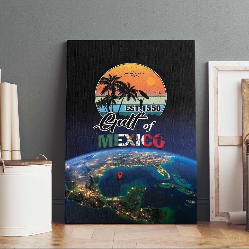 Gulf Of Mexico Est 1550 Canvas Wall Art Gulf Of Mexico From Space