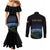 Personalized Gulf Of Mexico Est 1550 Couples Matching Mermaid Dress and Long Sleeve Button Shirt Gulf Of Mexico From Space