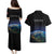Personalized Gulf Of Mexico Est 1550 Couples Matching Puletasi and Hawaiian Shirt Gulf Of Mexico From Space