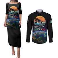 Personalized Gulf Of Mexico Est 1550 Couples Matching Puletasi and Long Sleeve Button Shirt Gulf Of Mexico From Space
