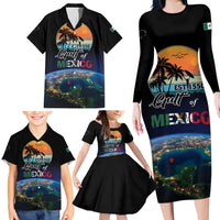 Personalized Gulf Of Mexico Est 1550 Family Matching Long Sleeve Bodycon Dress and Hawaiian Shirt Gulf Of Mexico From Space