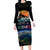 Personalized Gulf Of Mexico Est 1550 Family Matching Long Sleeve Bodycon Dress and Hawaiian Shirt Gulf Of Mexico From Space