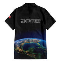 Personalized Gulf Of Mexico Est 1550 Family Matching Mermaid Dress and Hawaiian Shirt Gulf Of Mexico From Space