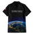 Personalized Gulf Of Mexico Est 1550 Family Matching Off The Shoulder Long Sleeve Dress and Hawaiian Shirt Gulf Of Mexico From Space