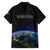 Personalized Gulf Of Mexico Est 1550 Family Matching Off Shoulder Maxi Dress and Hawaiian Shirt Gulf Of Mexico From Space