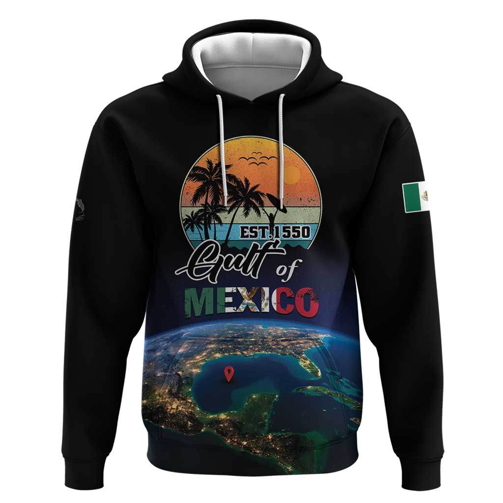 Personalized Gulf Of Mexico Est 1550 Hoodie Gulf Of Mexico From Space