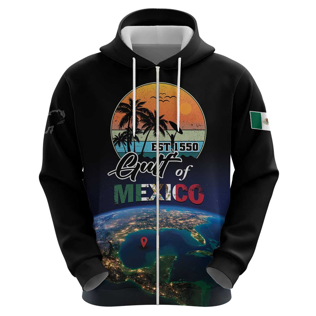 Personalized Gulf Of Mexico Est 1550 Hoodie Gulf Of Mexico From Space