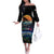 Personalized Gulf Of Mexico Est 1550 Off The Shoulder Long Sleeve Dress Gulf Of Mexico From Space