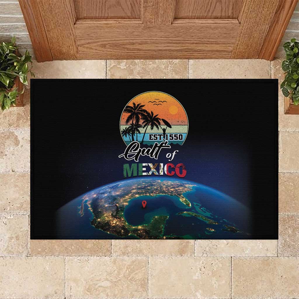 Gulf Of Mexico Est 1550 Rubber Doormat Gulf Of Mexico From Space
